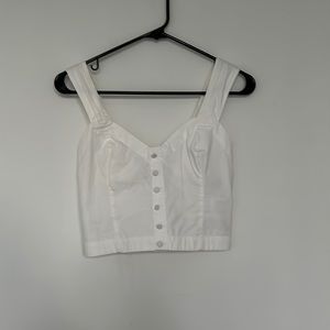 White abercrombie and fitch blouse